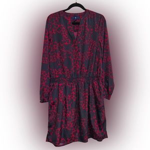 GAP Long Sleeve Drawstring Dress